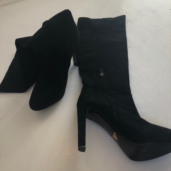 Prada boots suede black size 41 - Picture 5 of 7